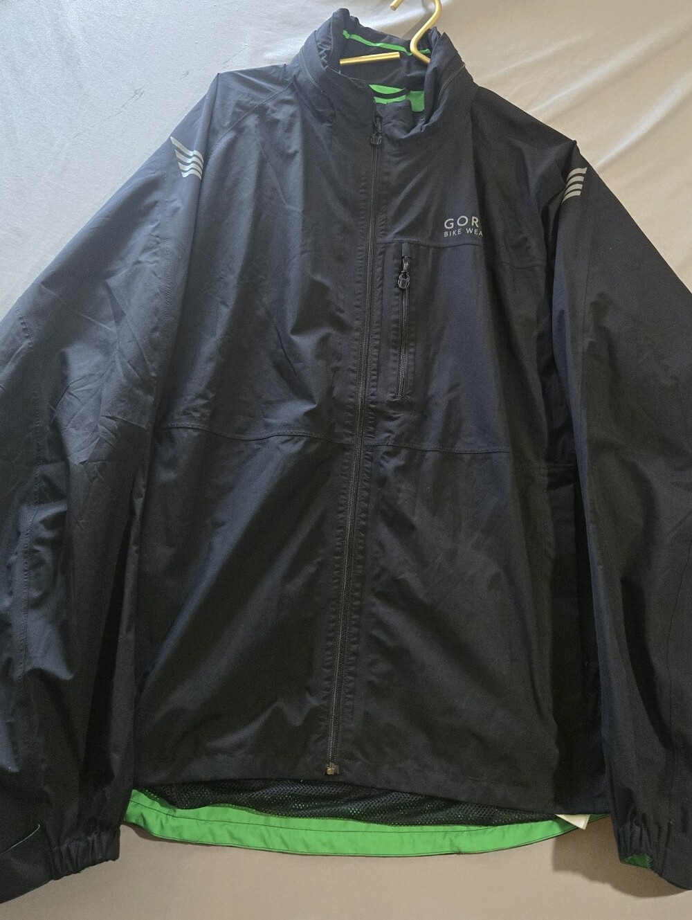 GORE BIKE WEAR Gore-Tex Cycling Rain Jacket Men's XXL Black Waterproof Wind